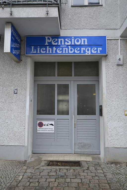 Pension Zum Lichtenberger Berlín Exteriér fotografie